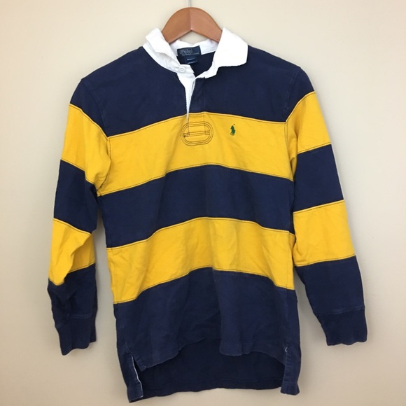 polo long sleeve striped shirt
